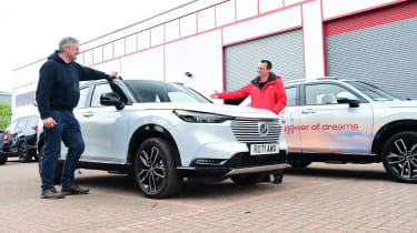 Honda HR-V long term test: Chris Rosamond with Honda representative